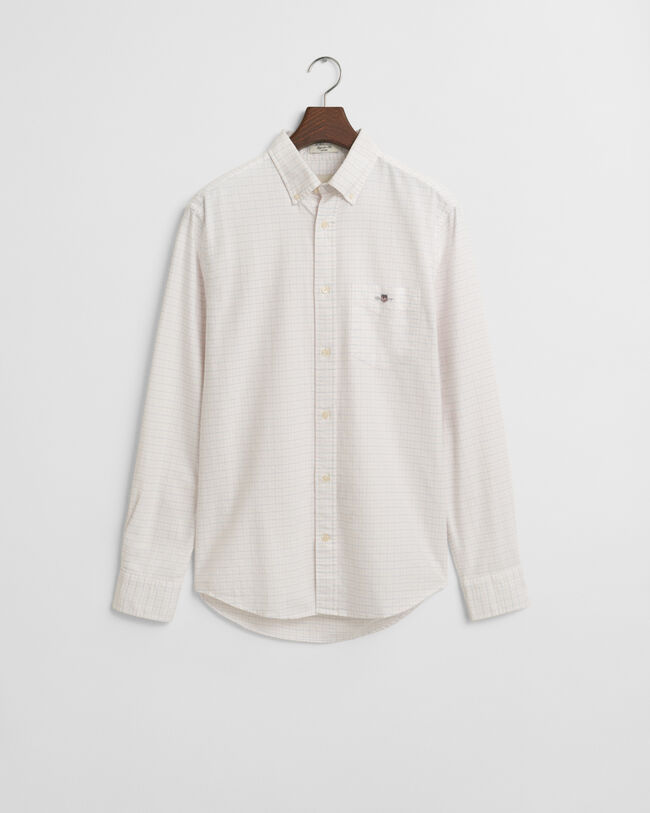 Camisa Oxford cl&aacute;sica Regular Fit a cuadros Tattersall