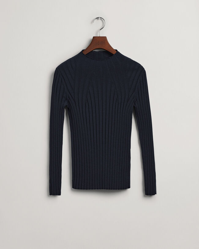 Top de punto acanalado