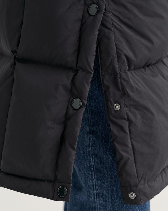 Abrigo de largo completo y plumón