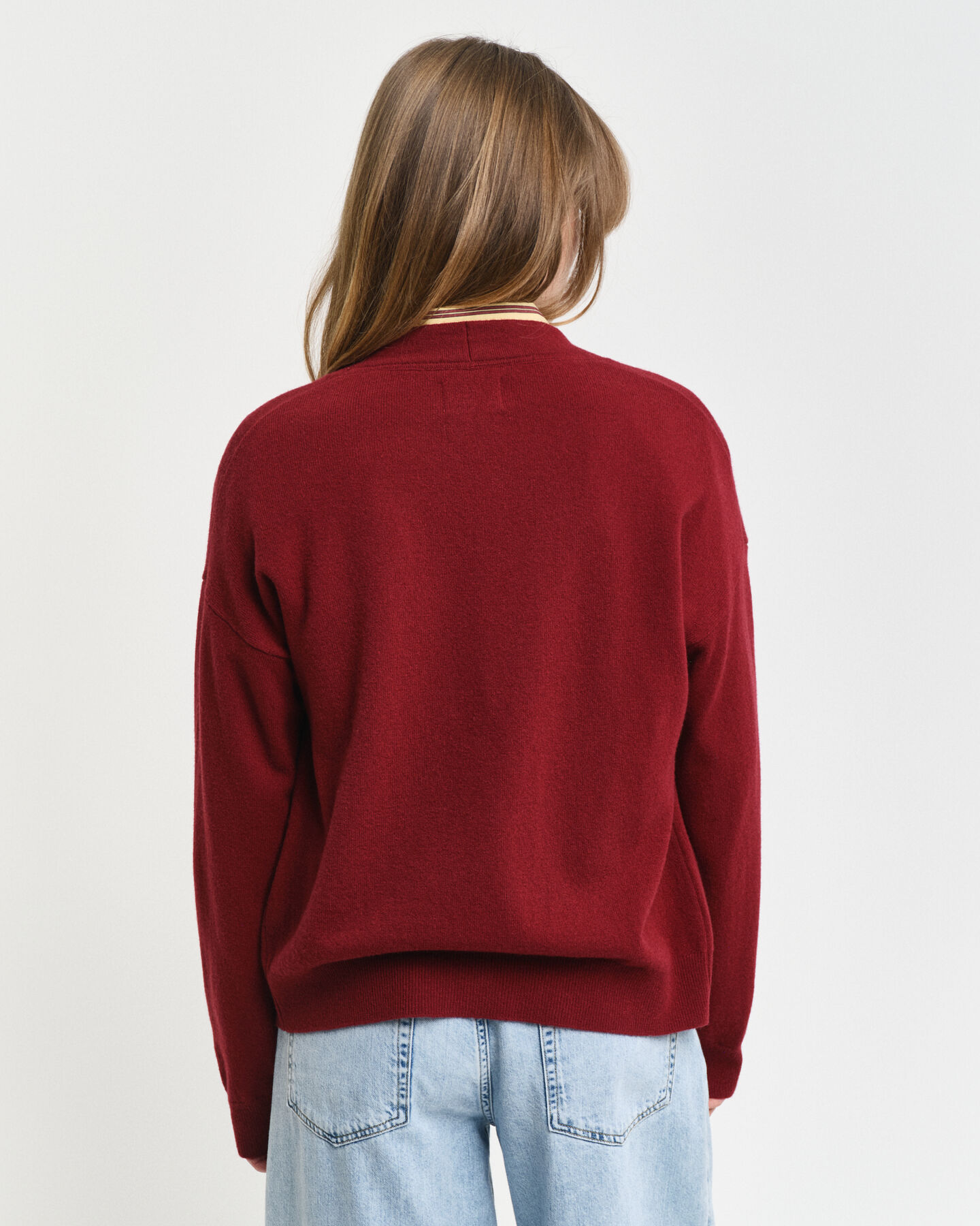 C&aacute;rdigan de lana de oveja muy fina