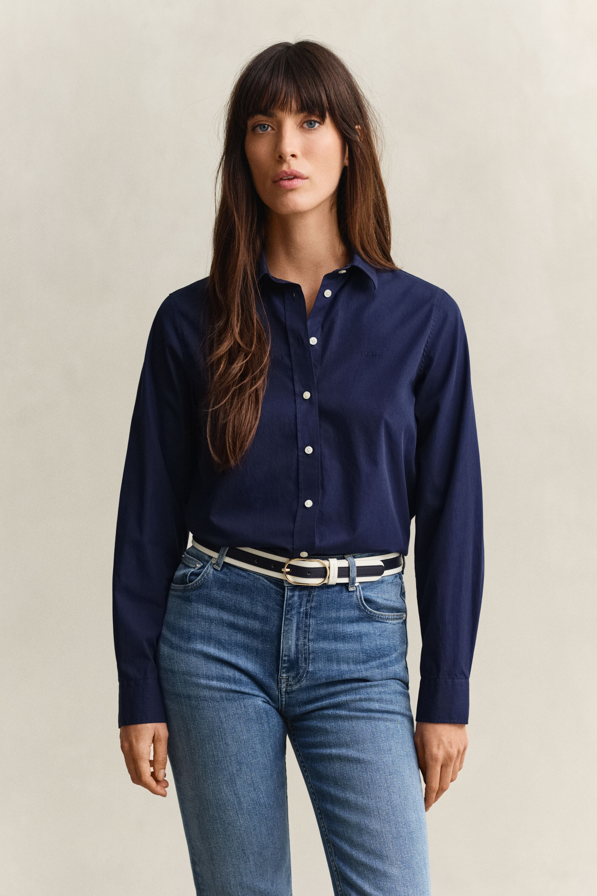 Camisa Regular Fit clásica de popelina