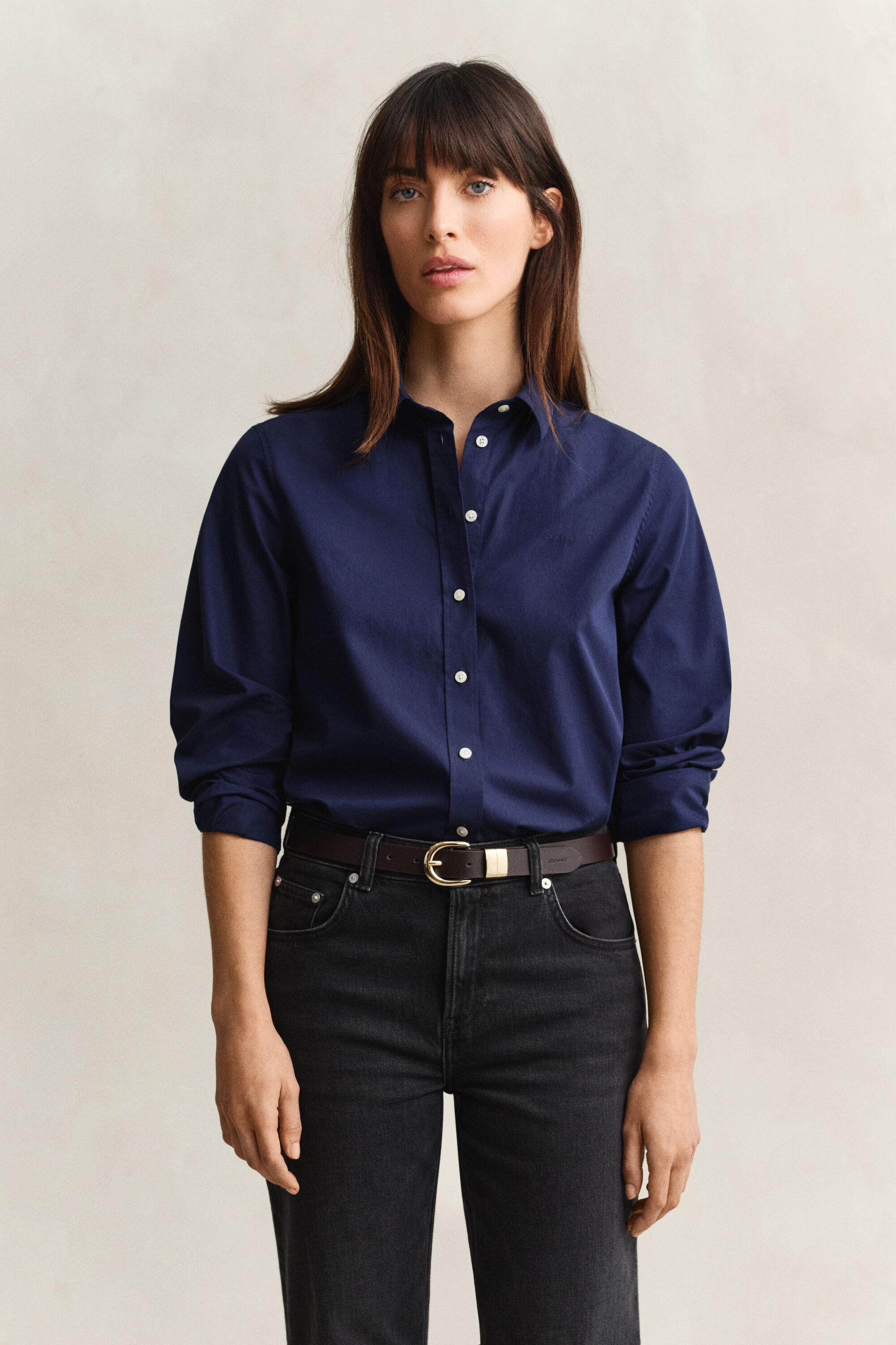 Camisa Regular Fit clásica de popelina