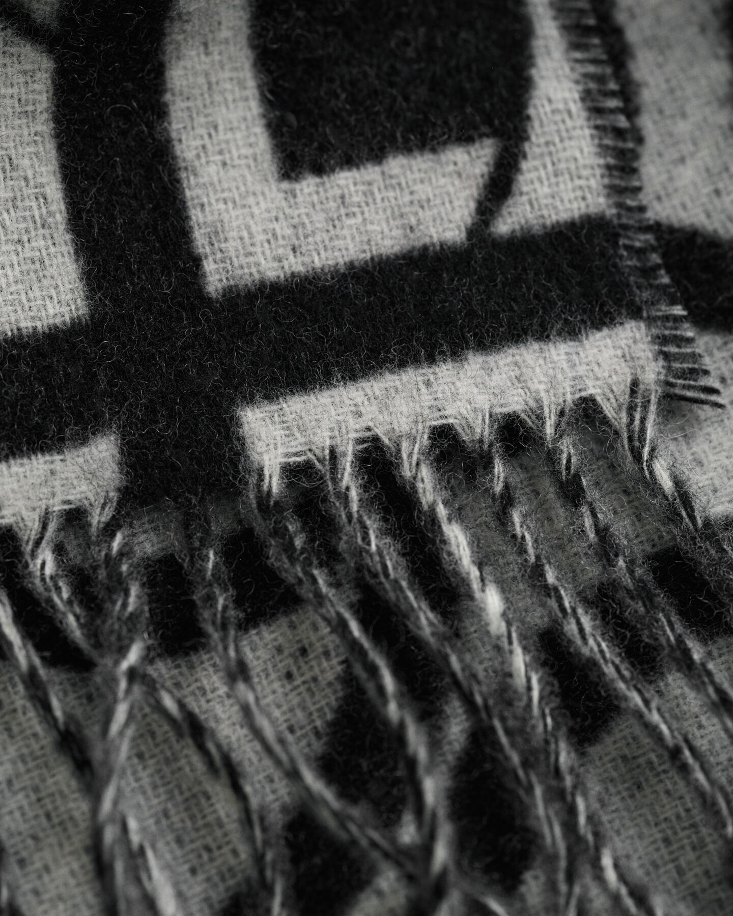 Bufanda de lana con estampado de G