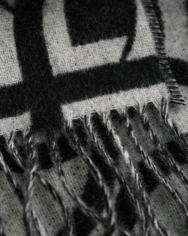 Bufanda de lana con estampado de G