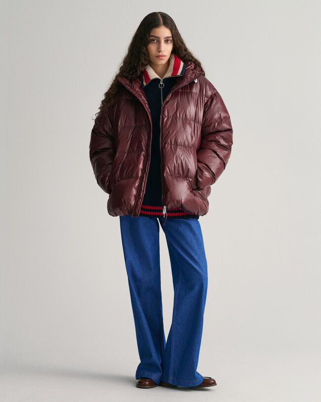 Chaqueta acolchada de plum&oacute;n Shiny