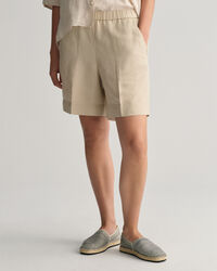 Pantalones cortos Relaxed Fit en mezcla de lino Pull-On