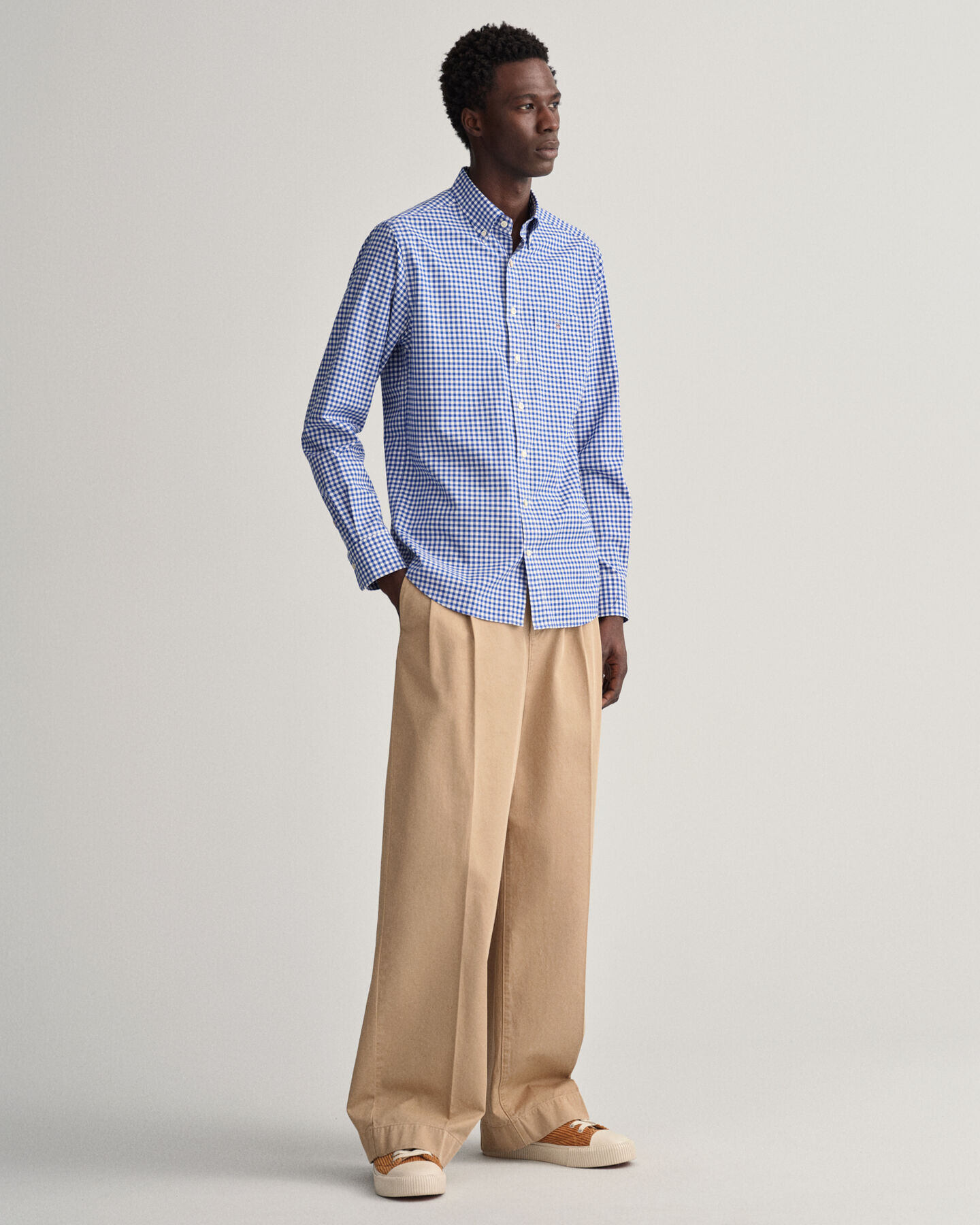 Camisa Regular Fit de velarte a cuadros Vichy