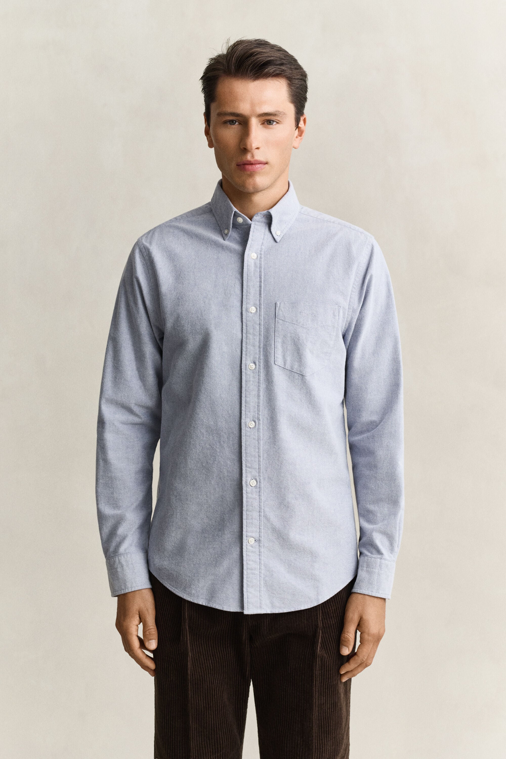 Camisa Oxford perchada