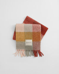 Bufanda de mezcla de lana de alpaca con diseño de cuadros