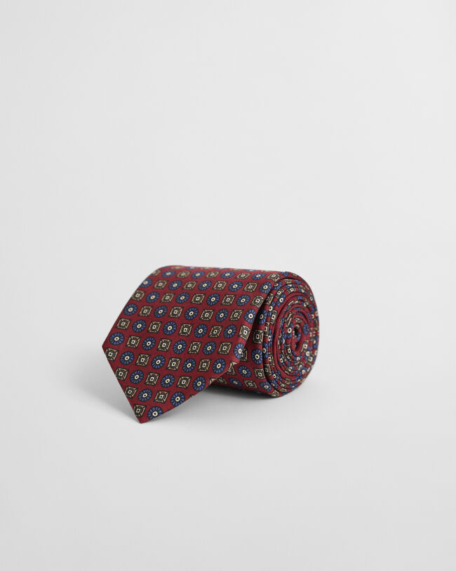 Corbata con estampado de fular