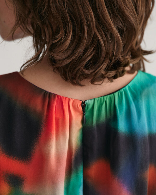 Vestido sin mangas con estampado de flores