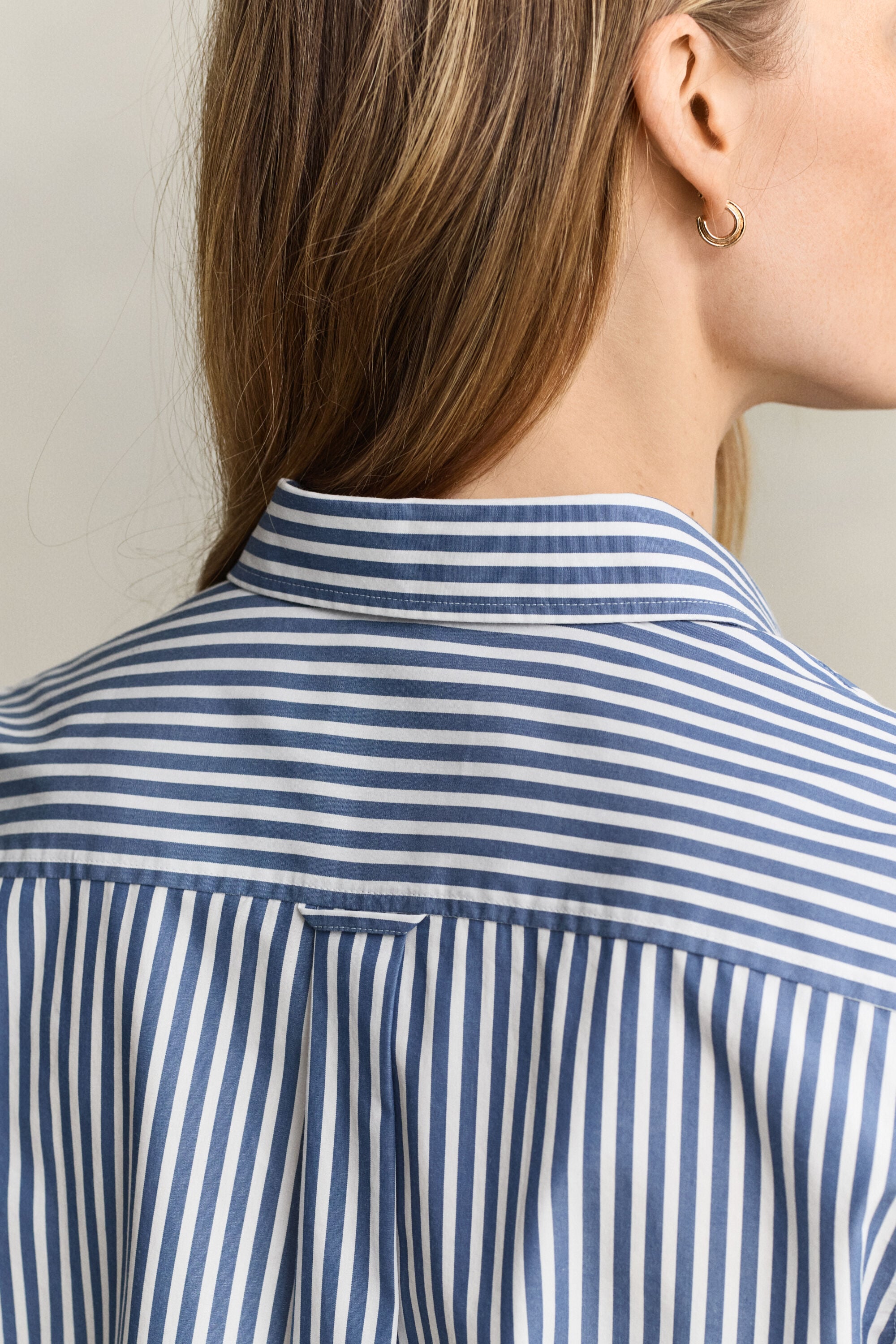 Camisa de popelina Regular Fit clásica de rayas