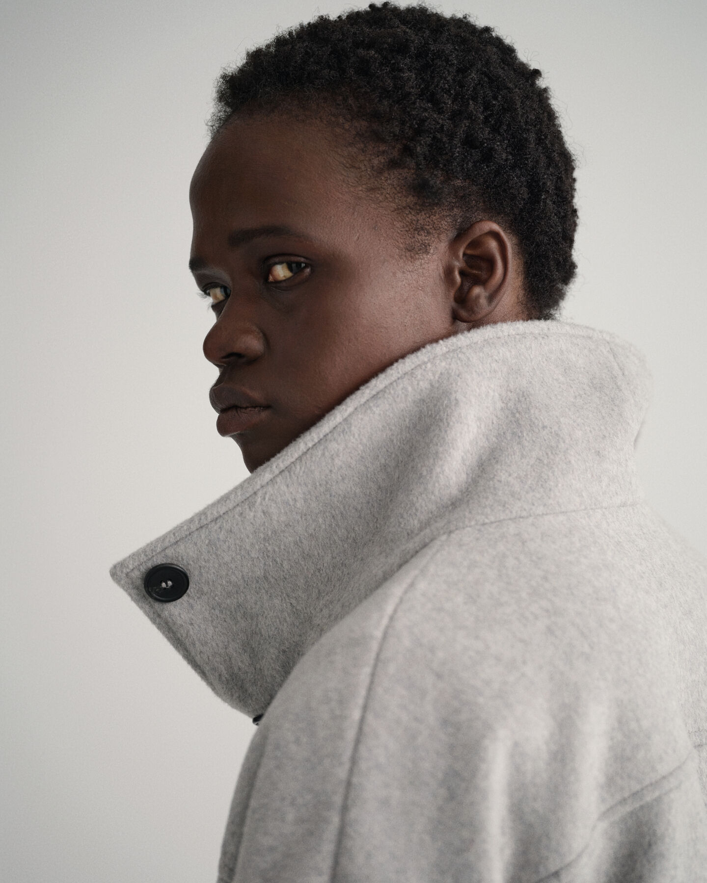 Chaqueta corta de mezcla de lana