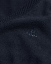 Cárdigan con cuello de pico en algodón ligero