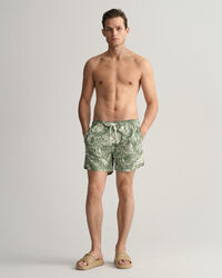 Ba&ntilde;ador con estampado Tropical Leaves Classic Fit