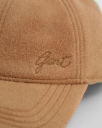 Gorra de lana melton con lustre