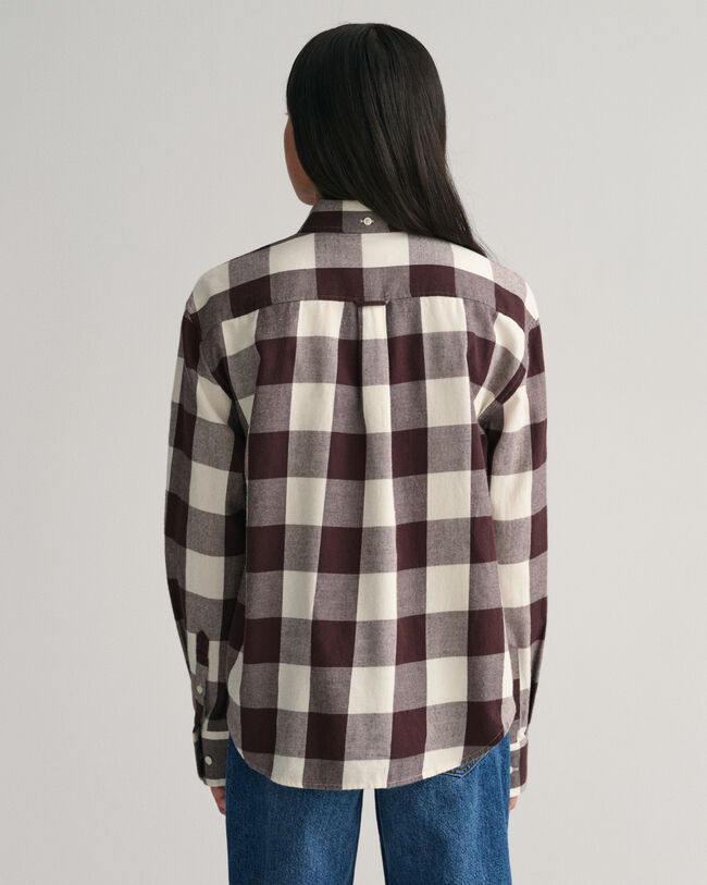 Camisa Relaxed Fit a cuadros Teen Girls