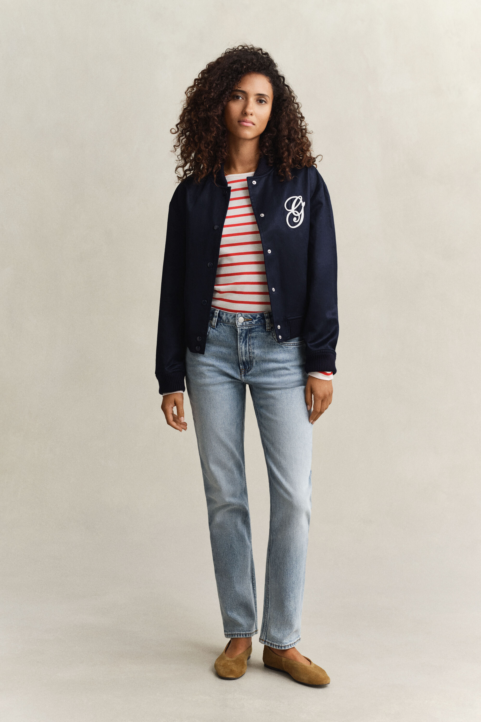 Camiseta de manga larga y raya bretona