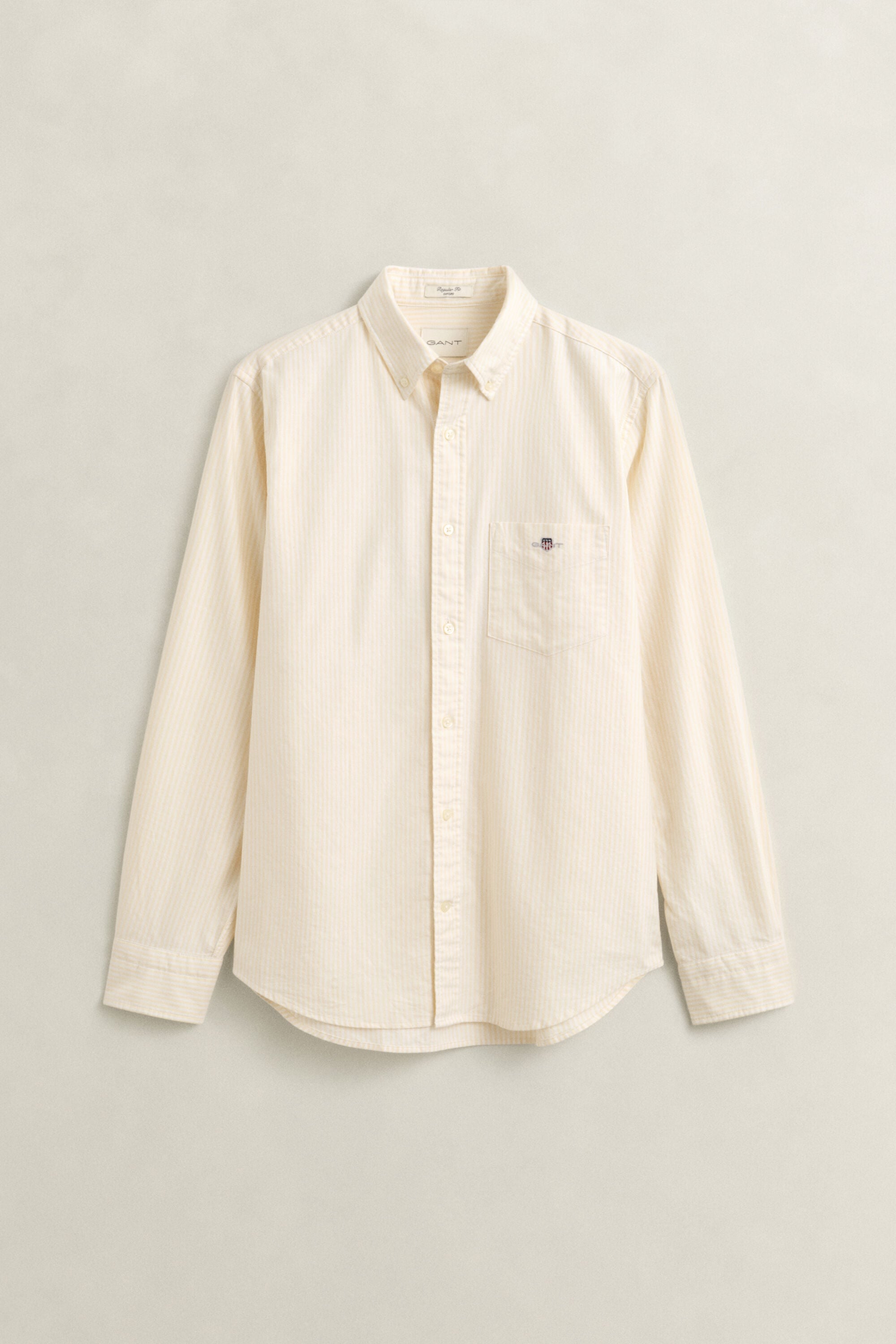 Camisa Oxford clásica de rayas finas