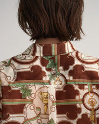 Camisa Relaxed Fit American Luxe de seda y algodón