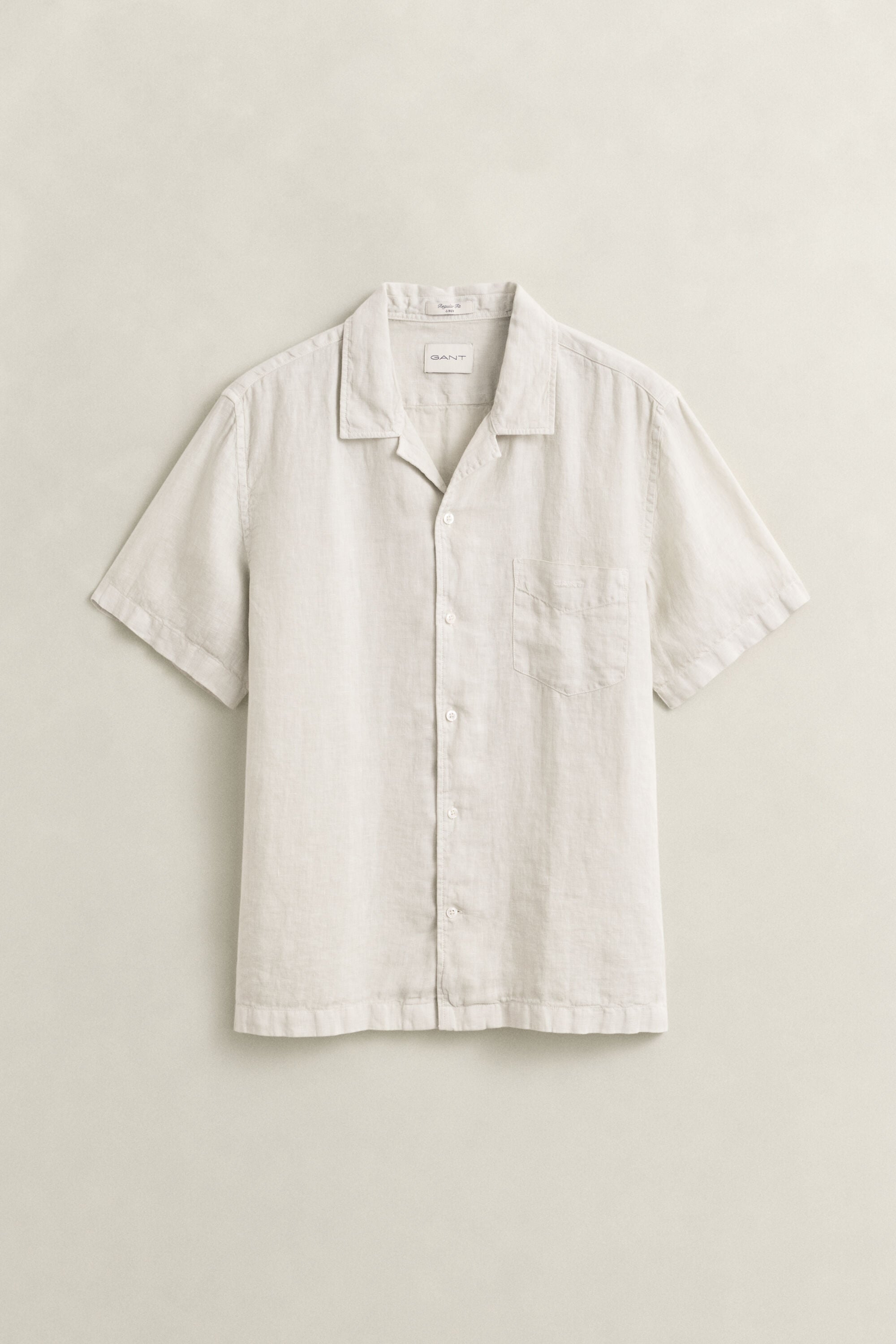 Camisa de lino de manga corta