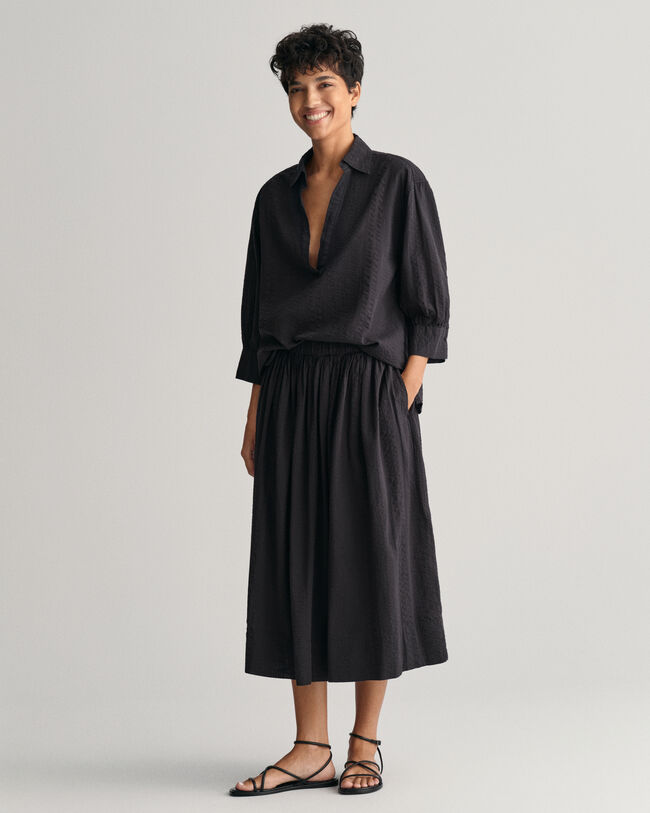 Falda Pull-On de rayas Seersucker