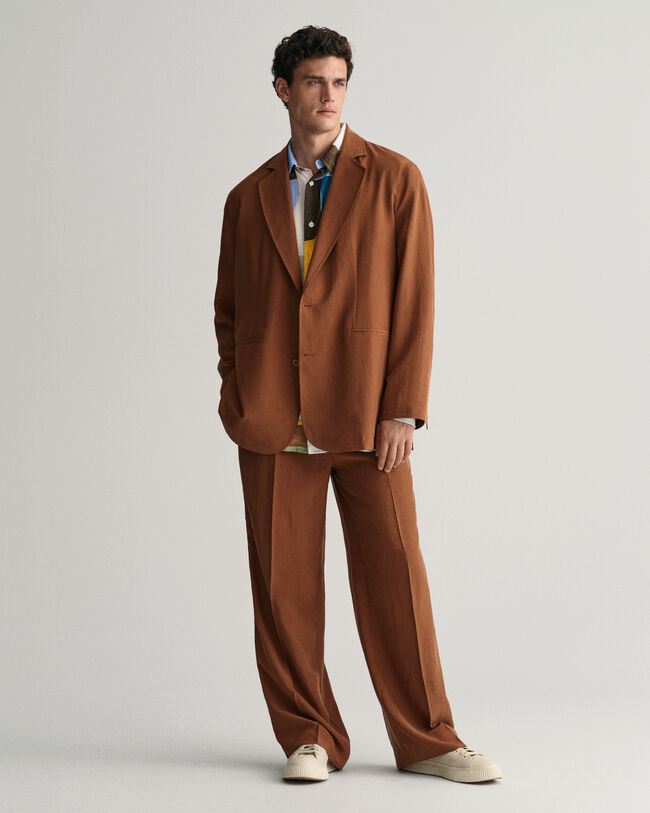 Americana de traje Relaxed Fit de seda