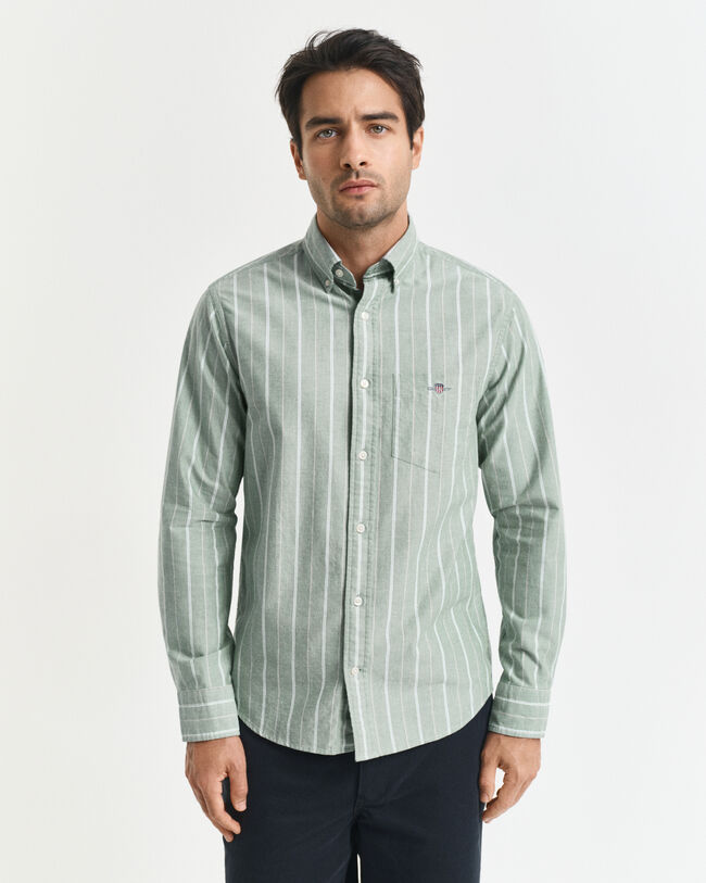 Camisa Oxford clásica Regular Fit a rayas