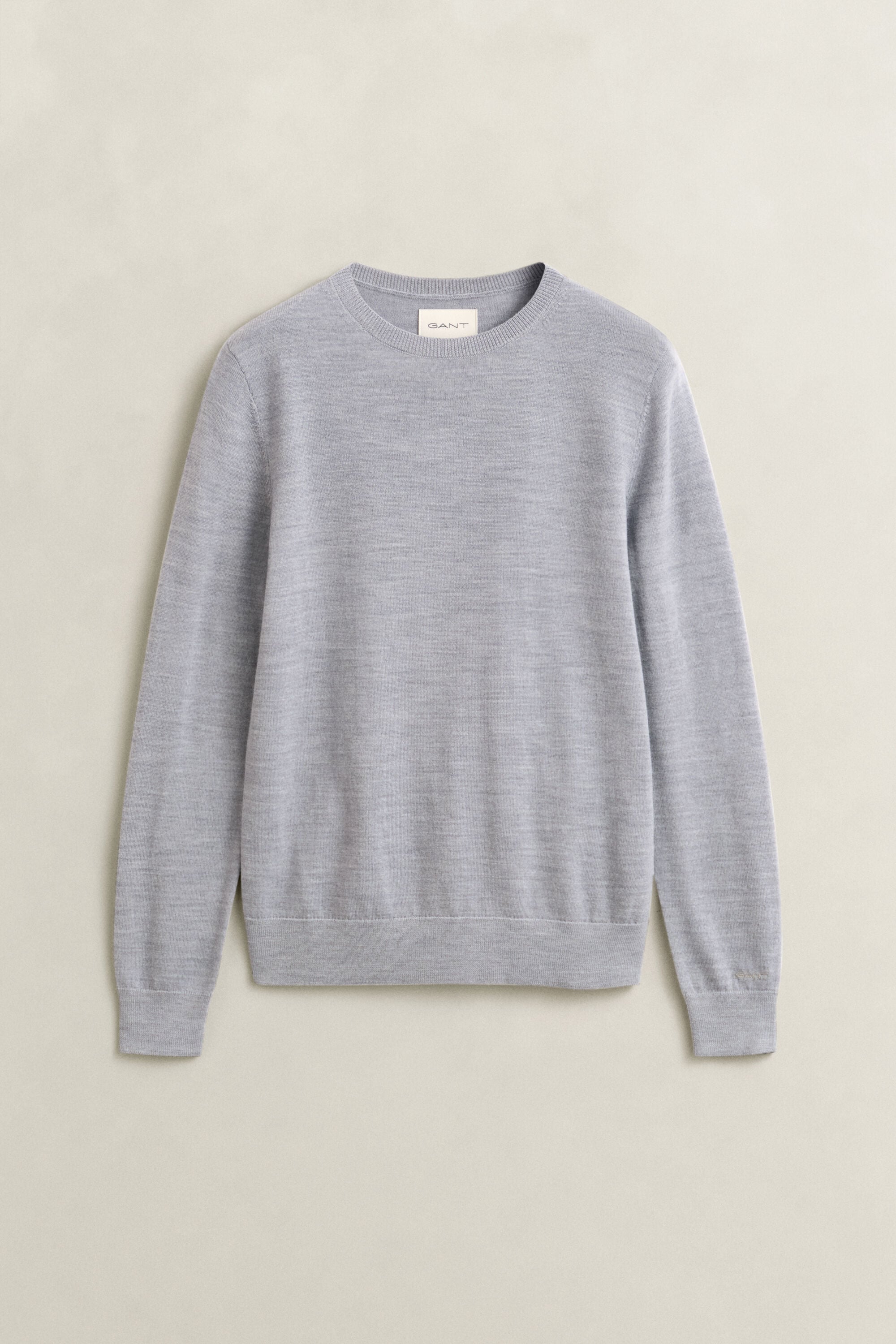 Jersey de lana merino extrafina con cuello redondo