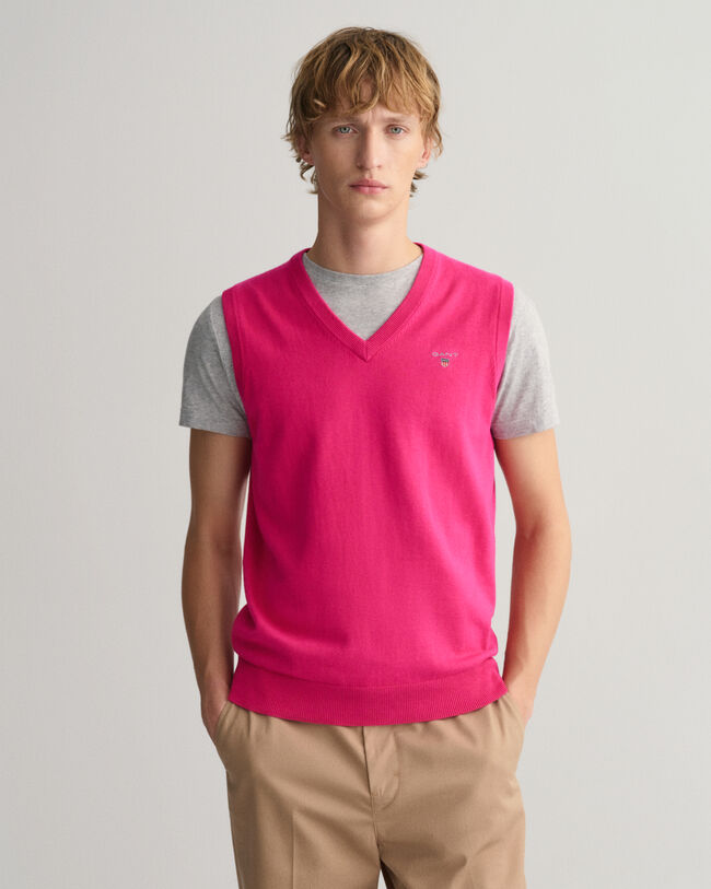 Chaleco de punto de algodón Classic