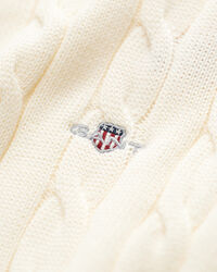 Jersey de punto de ochos de algodón con media cremallera Teens