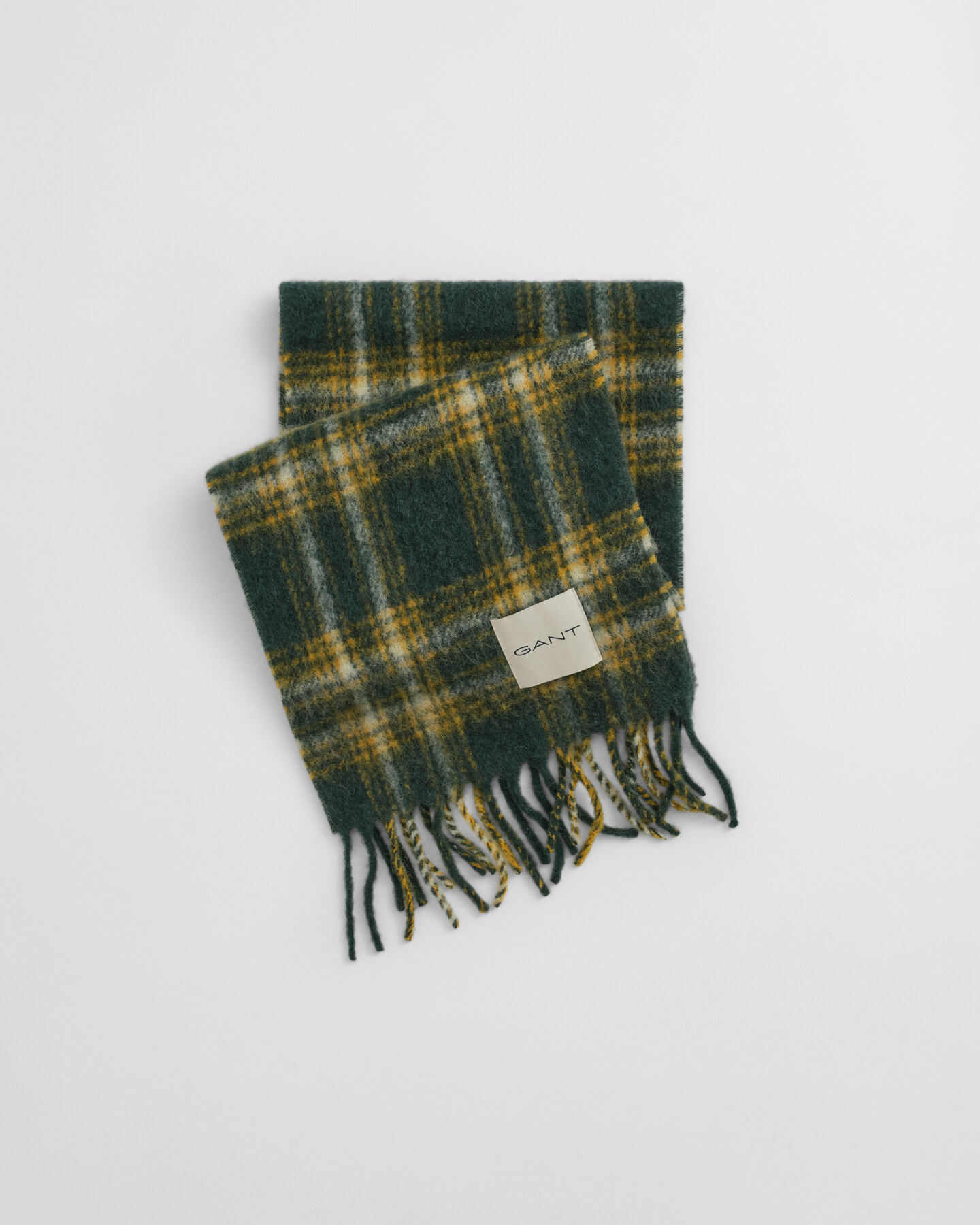 Bufanda de mezcla de mohair y alpaca con diseño de cuadros