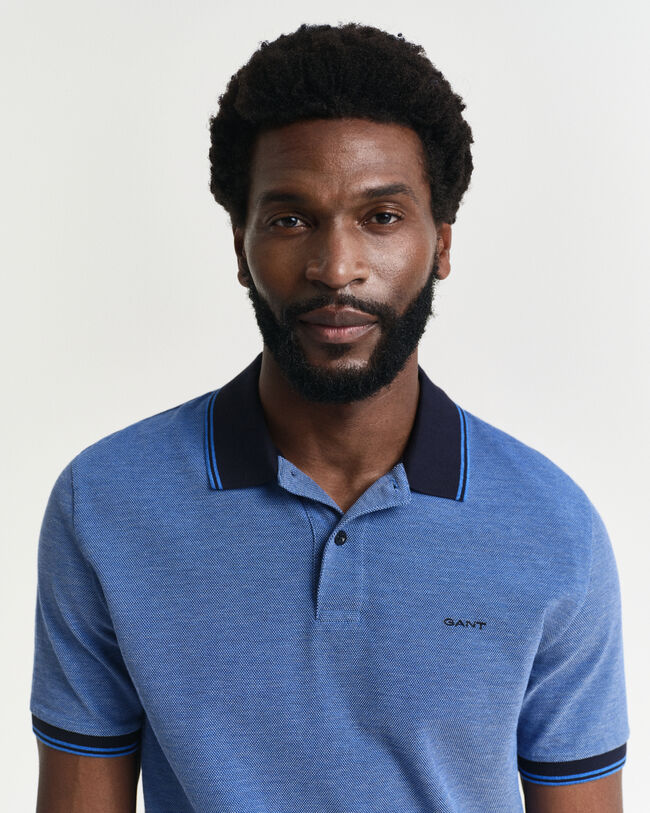 Polo de piqué Oxford en cuatro colores