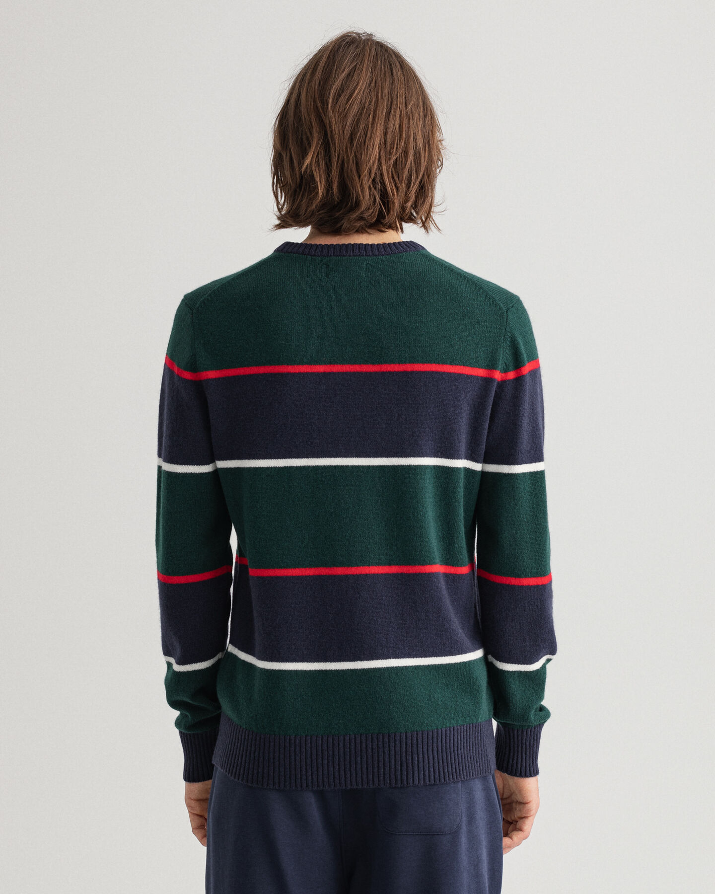 Jersey de cuello redondo y rayas Banner Shield