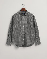 Camisa extragrande de algodón Houndstooth