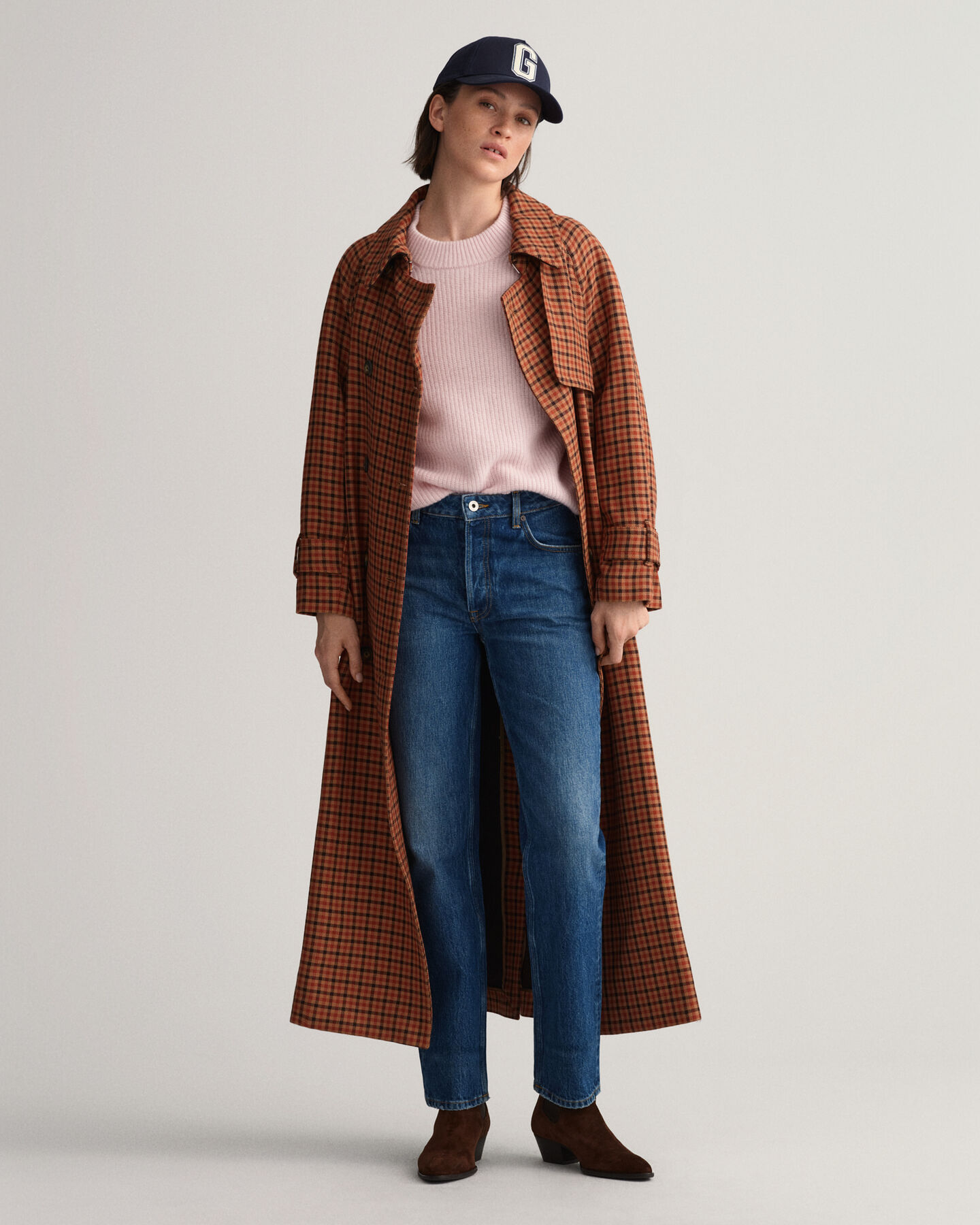 Jersey acanalado con cuello redondo en lana