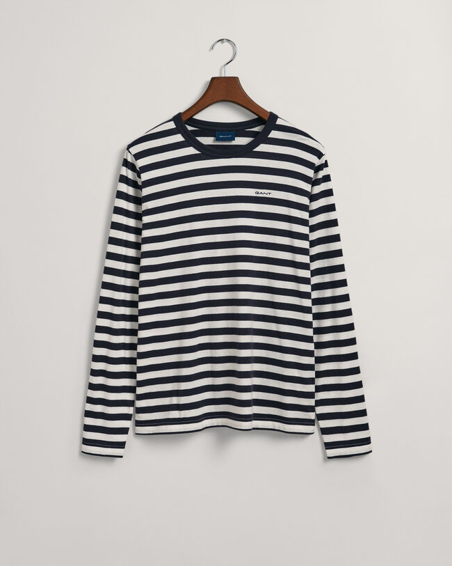 Camiseta de manga larga a rayas