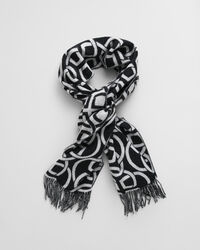 Bufanda de lana con estampado de G