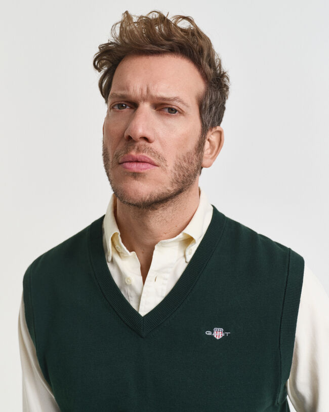 Chaleco clásico de algodón