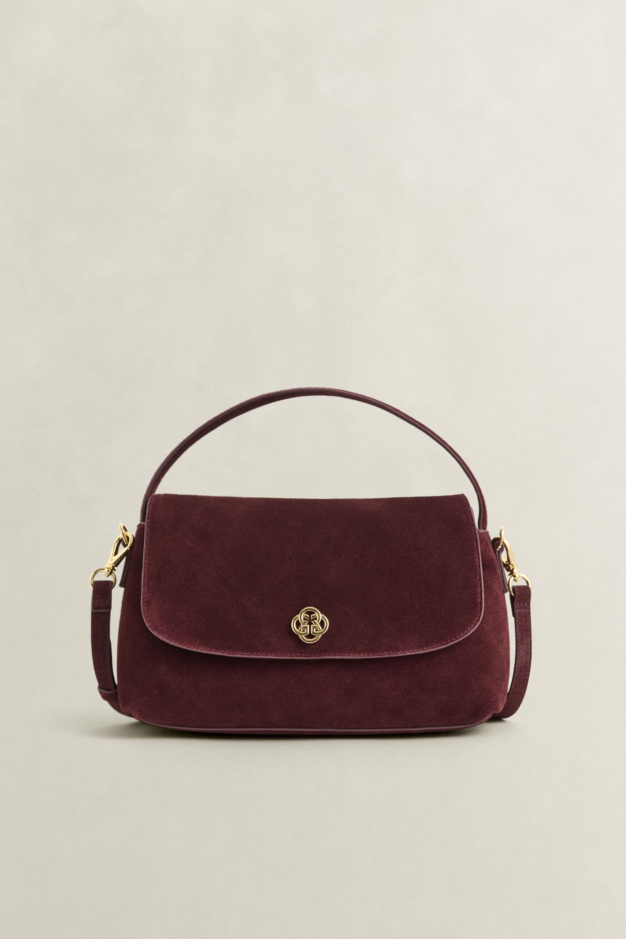 Bolso de hombro desestructurado de ante