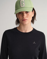 Jersey de cuello redondo en algod&oacute;n y cachemir