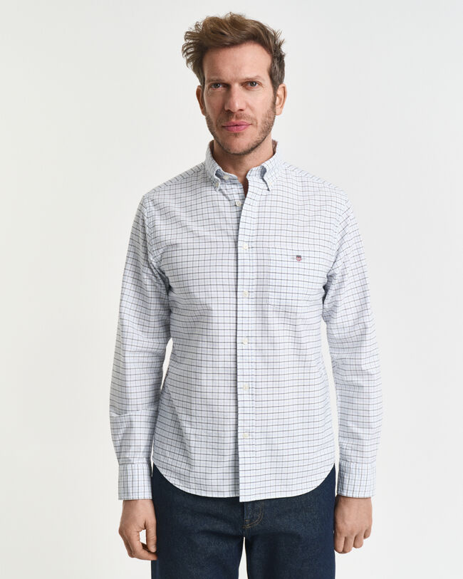 Camisa Oxford clásica Regular Fit a cuadros Tattersall