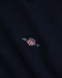 Jersey tipo polo de lana de oveja muy fina