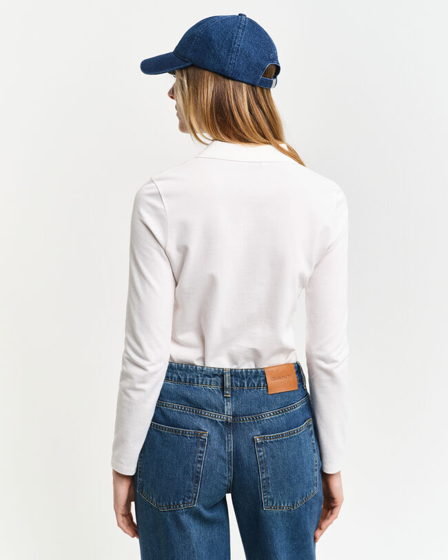 Polo de piqué de manga larga Shield