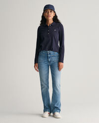 Polo de piqué de manga larga Shield