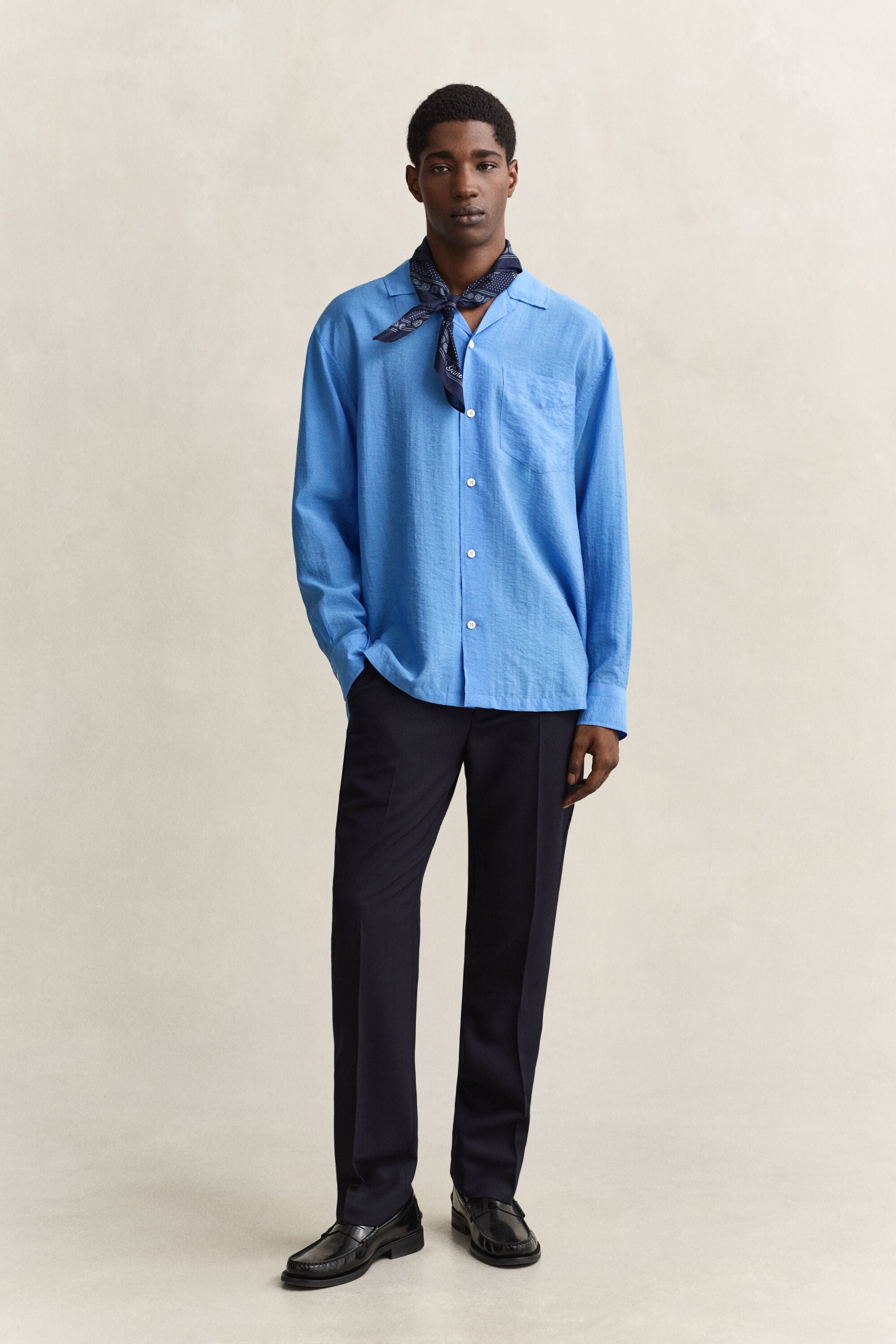 Camisa con cuello Camp