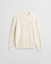 Jersey de cuello redondo y punto de ochos finos