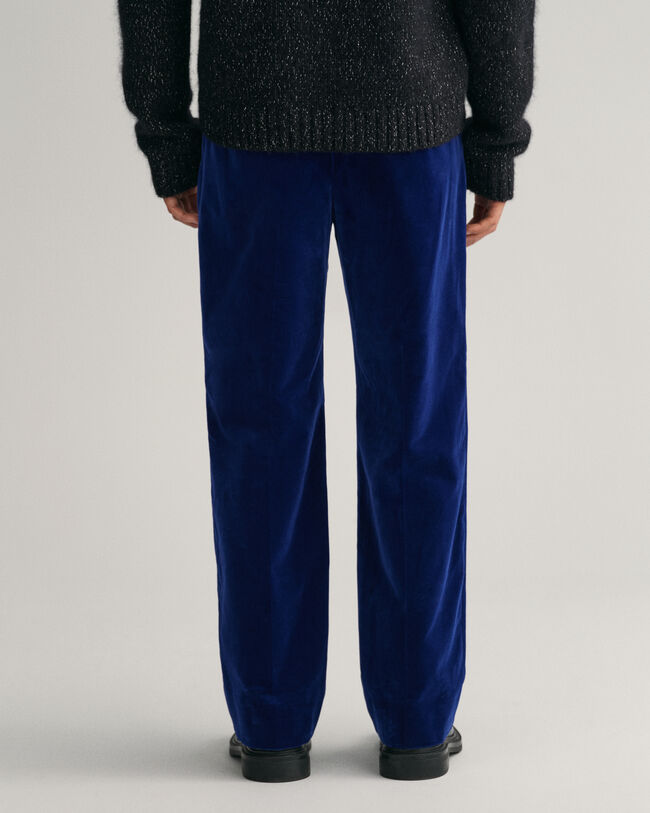 Pantalones de traje en terciopelo