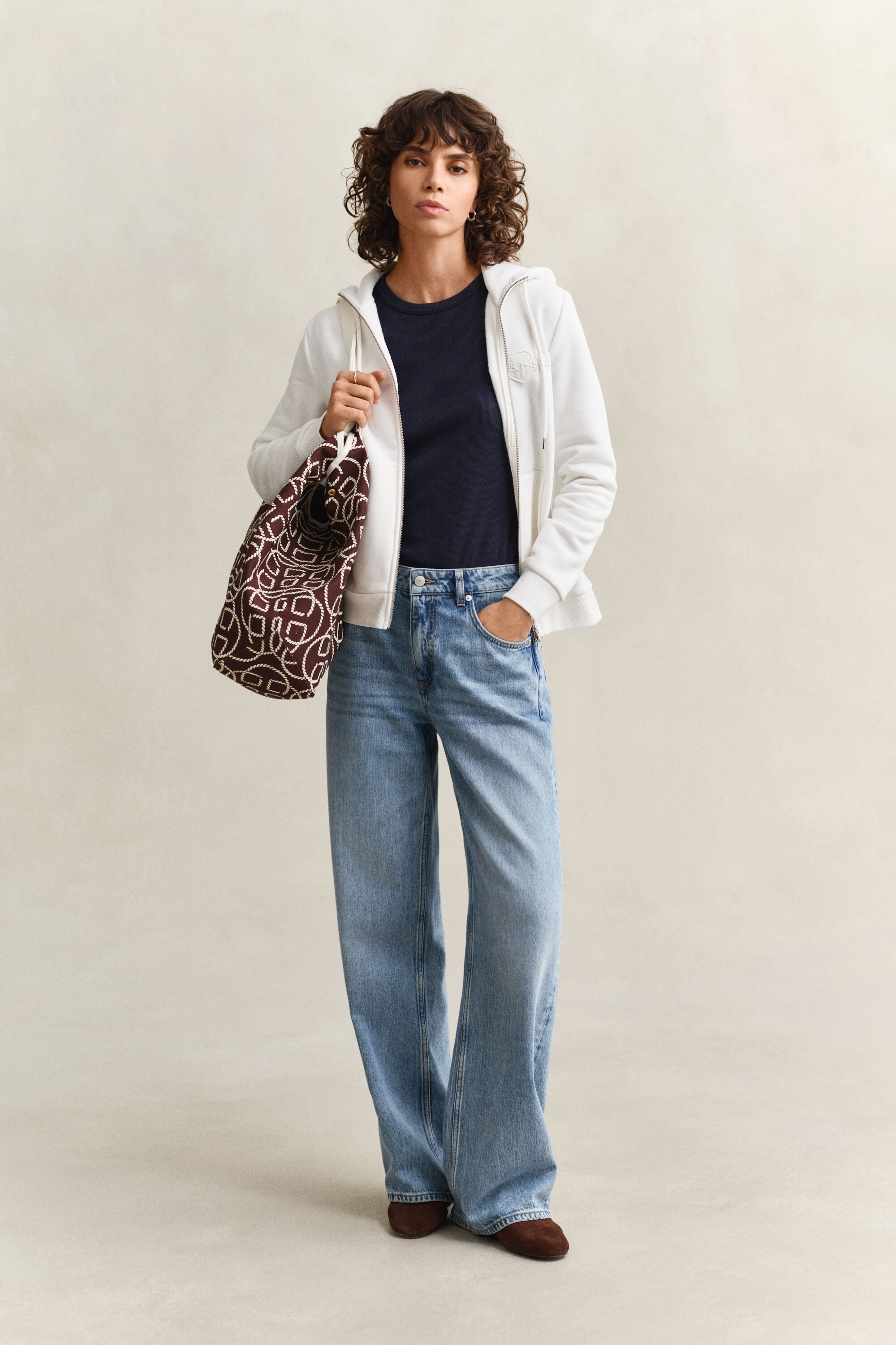 Sudadera con capucha y cremallera Tonal Shield