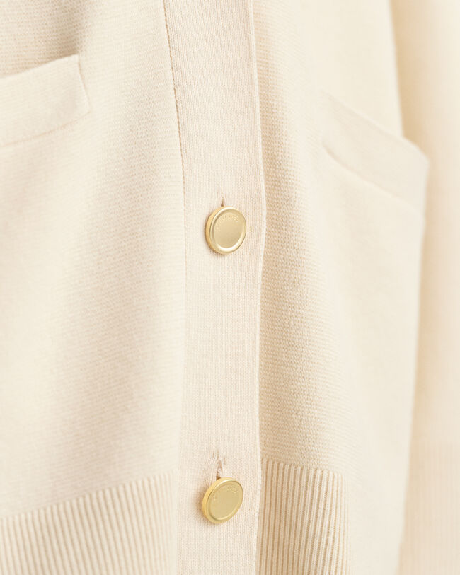 C&aacute;rdigan Relaxed Fit de cuello de pico